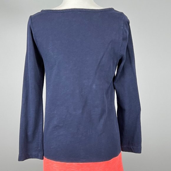 J Crew Maritime Colorblock Navy Peach Dress XS - Picture 9 of 13